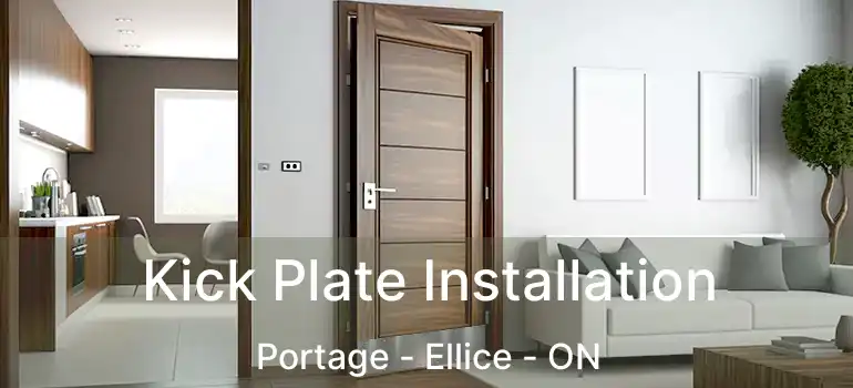  Kick Plate Installation Portage - Ellice - ON