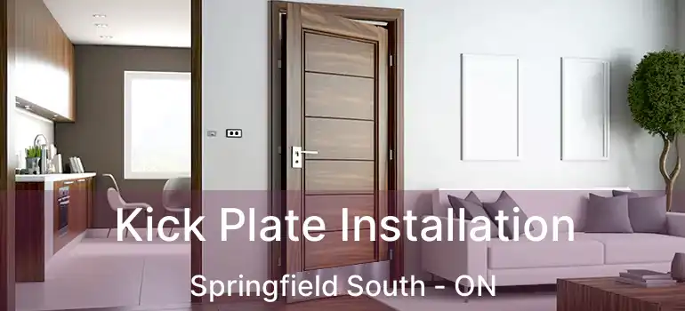  Kick Plate Installation Springfield South - ON