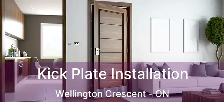  Kick Plate Installation Wellington Crescent - ON