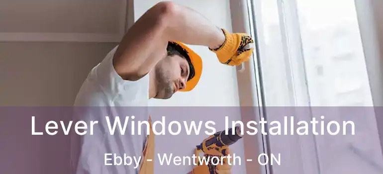  Lever Windows Installation Ebby - Wentworth - ON