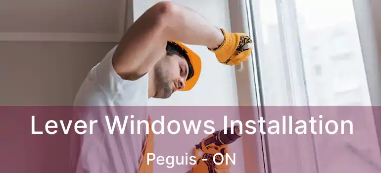  Lever Windows Installation Peguis - ON