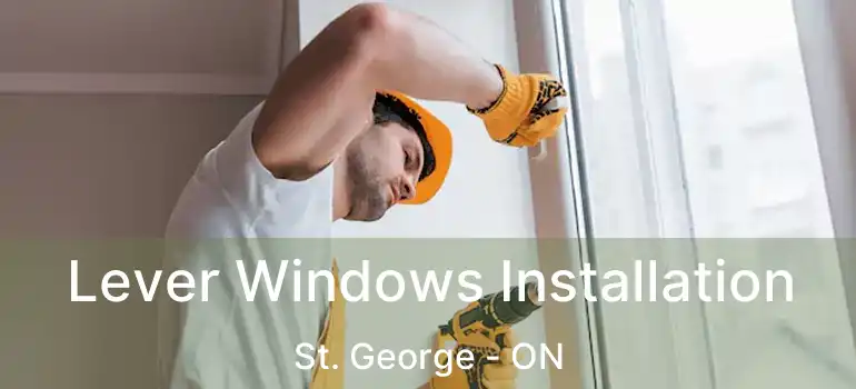  Lever Windows Installation St. George - ON