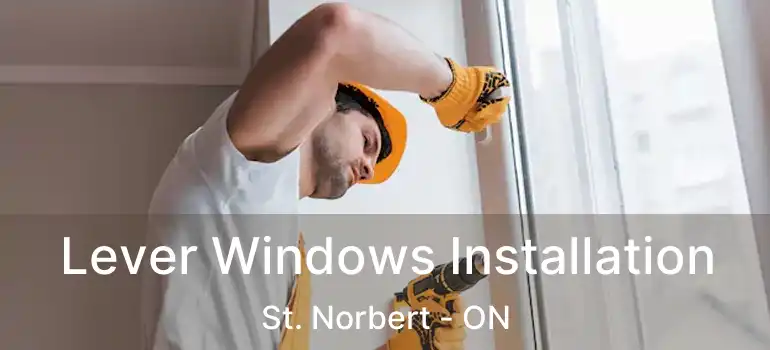  Lever Windows Installation St. Norbert - ON