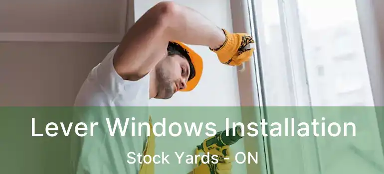  Lever Windows Installation Stock Yards - ON