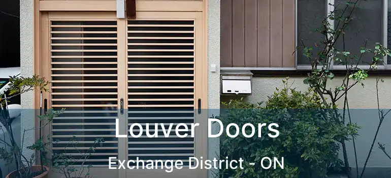  Louver Doors Exchange District - ON