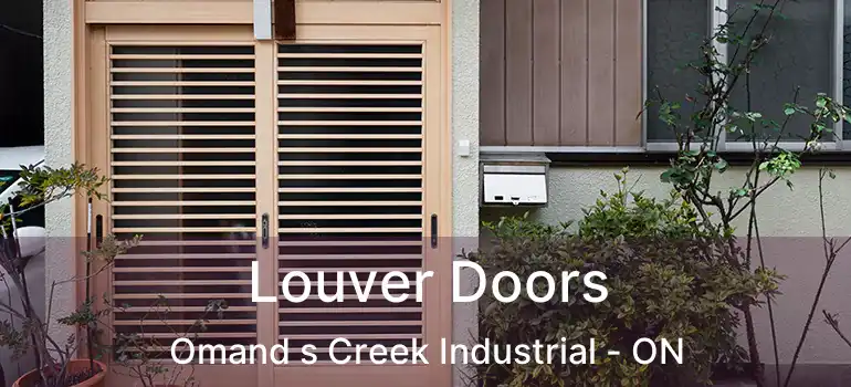  Louver Doors Omand s Creek Industrial - ON