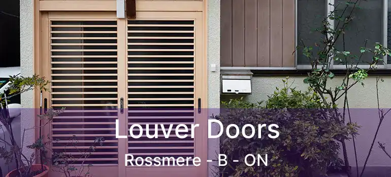  Louver Doors Rossmere - B - ON
