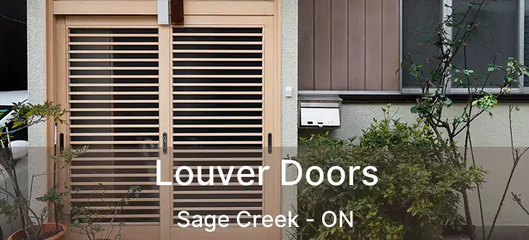  Louver Doors Sage Creek - ON