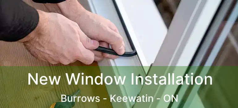  New Window Installation Burrows - Keewatin - ON