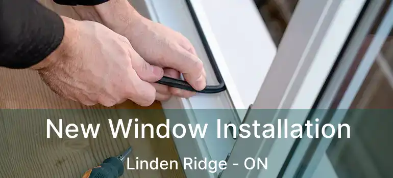  New Window Installation Linden Ridge - ON