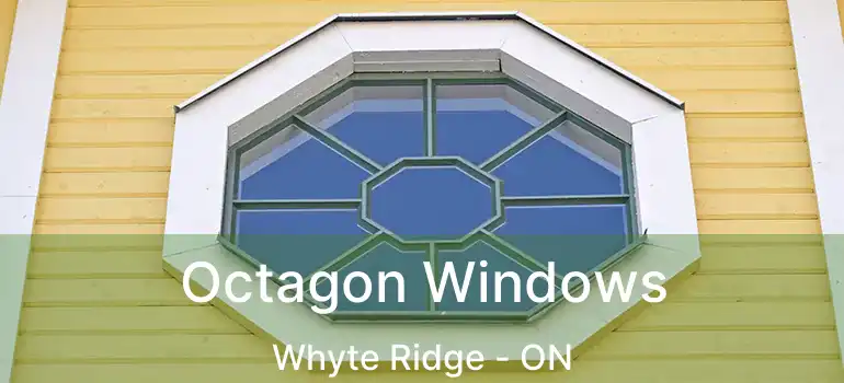  Octagon Windows Whyte Ridge - ON