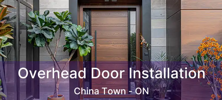  Overhead Door Installation China Town - ON