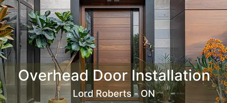  Overhead Door Installation Lord Roberts - ON