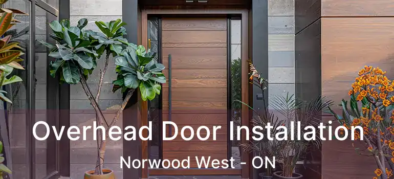  Overhead Door Installation Norwood West - ON