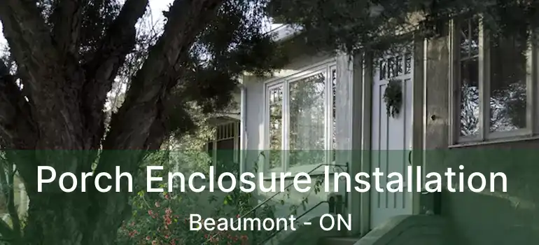  Porch Enclosure Installation Beaumont - ON