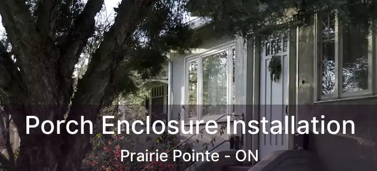  Porch Enclosure Installation Prairie Pointe - ON