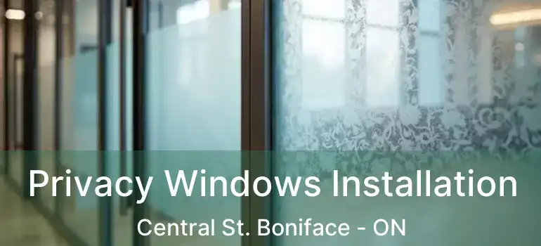  Privacy Windows Installation Central St. Boniface - ON