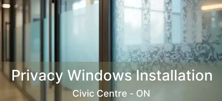  Privacy Windows Installation Civic Centre - ON