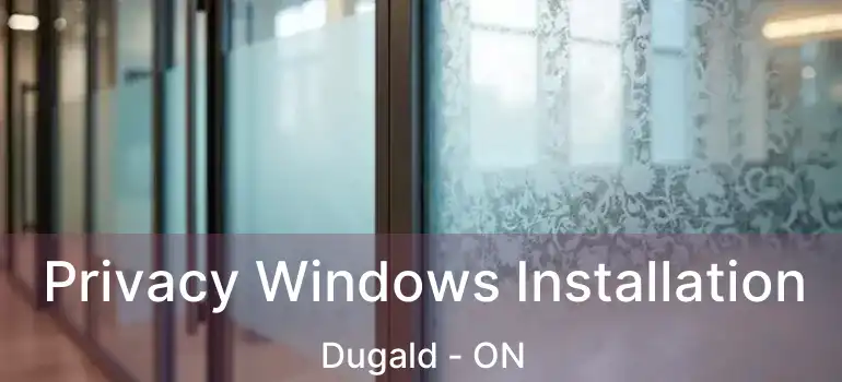  Privacy Windows Installation Dugald - ON