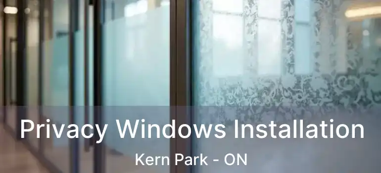  Privacy Windows Installation Kern Park - ON