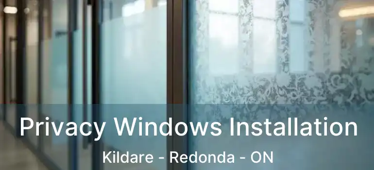  Privacy Windows Installation Kildare - Redonda - ON