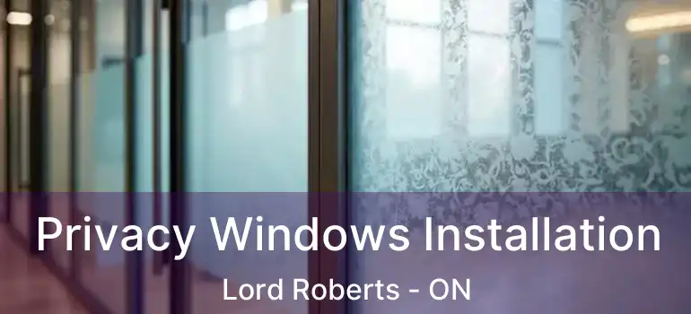  Privacy Windows Installation Lord Roberts - ON