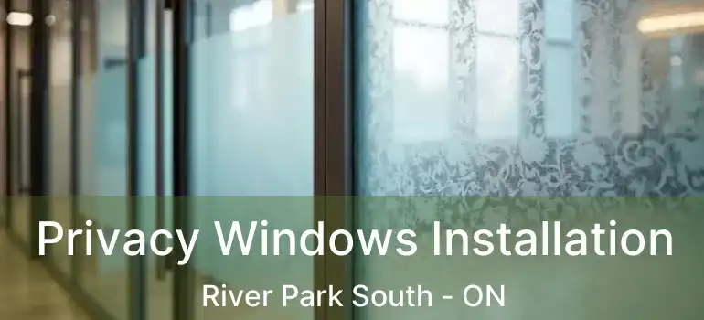  Privacy Windows Installation River Park South - ON