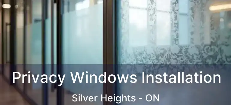  Privacy Windows Installation Silver Heights - ON