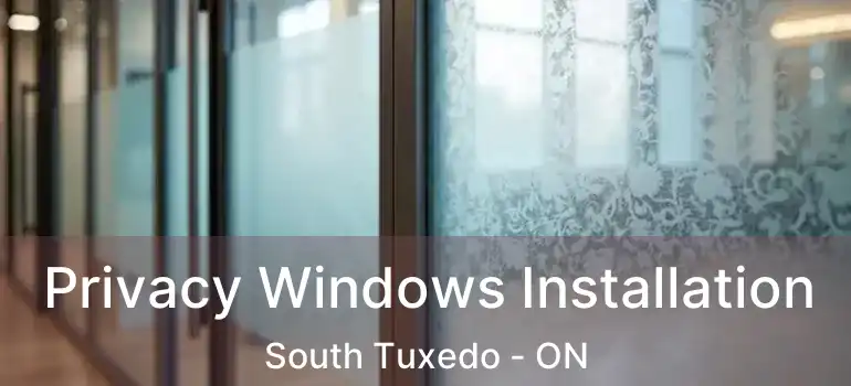  Privacy Windows Installation South Tuxedo - ON