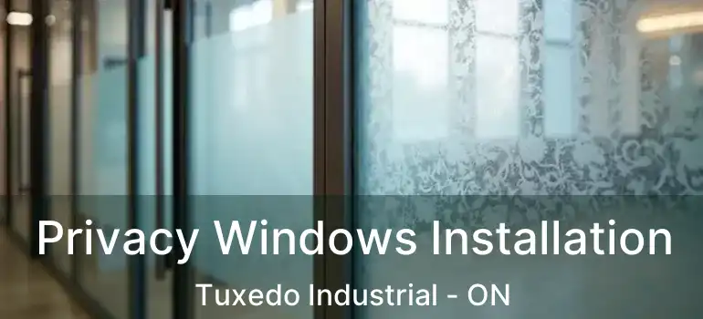  Privacy Windows Installation Tuxedo Industrial - ON