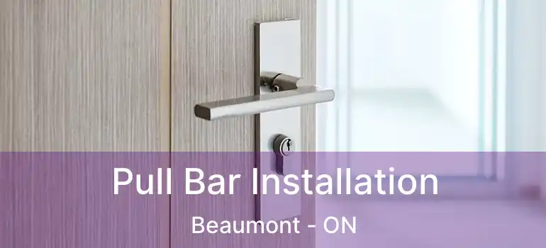  Pull Bar Installation Beaumont - ON