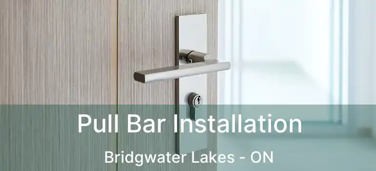  Pull Bar Installation Bridgwater Lakes - ON