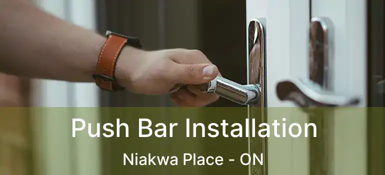  Push Bar Installation Niakwa Place - ON