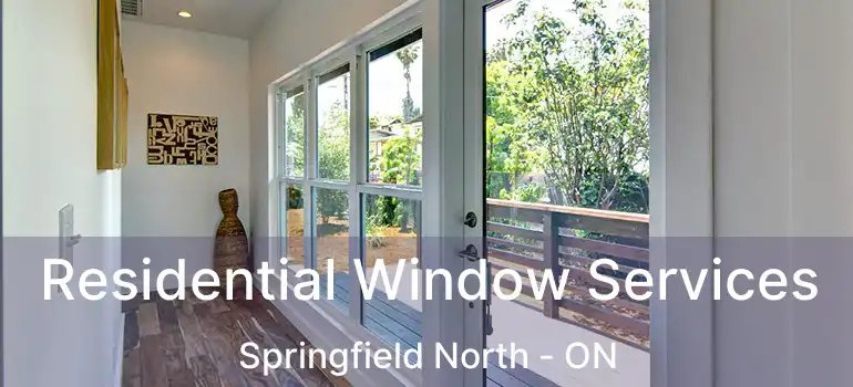  Residential Window Services Springfield North - ON