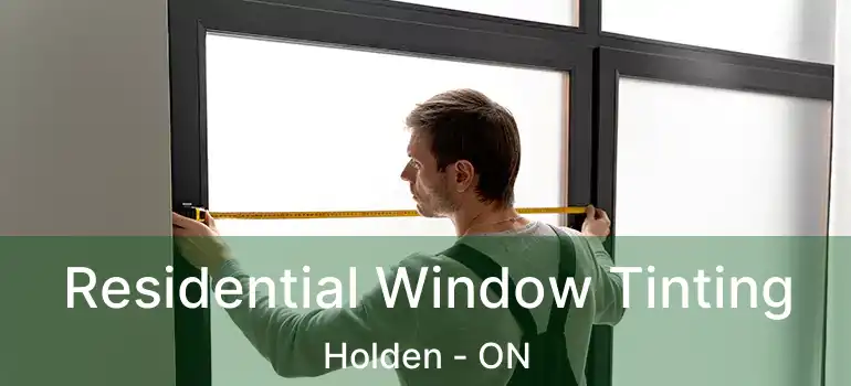  Residential Window Tinting Holden - ON