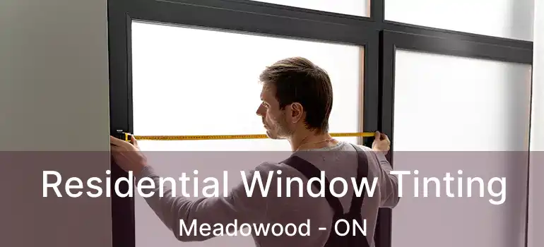  Residential Window Tinting Meadowood - ON