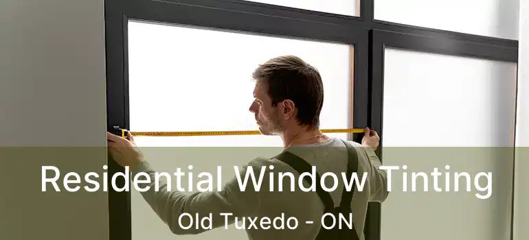  Residential Window Tinting Old Tuxedo - ON