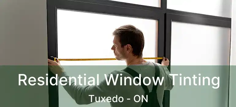  Residential Window Tinting Tuxedo - ON