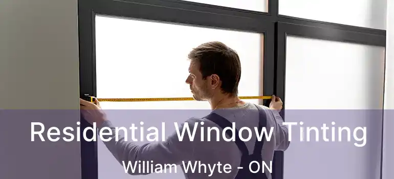  Residential Window Tinting William Whyte - ON