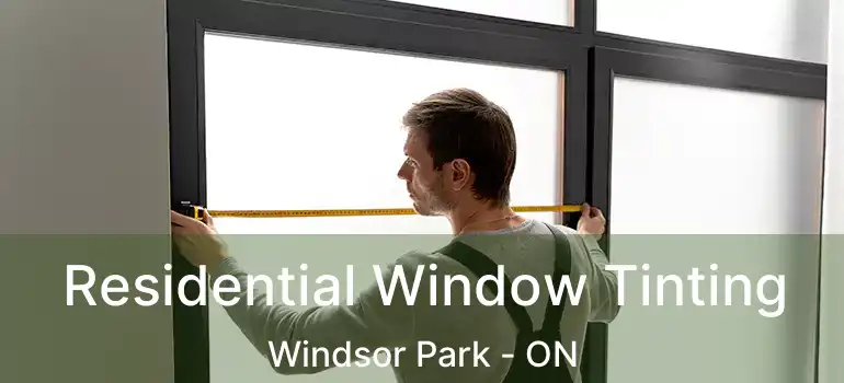  Residential Window Tinting Windsor Park - ON
