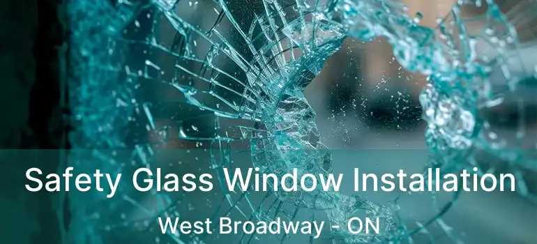  Safety Glass Window Installation West Broadway - ON