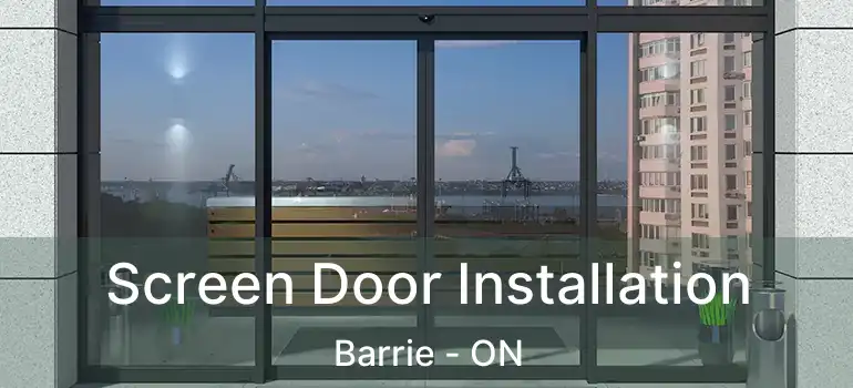  Screen Door Installation Barrie - ON
