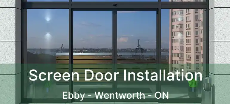  Screen Door Installation Ebby - Wentworth - ON