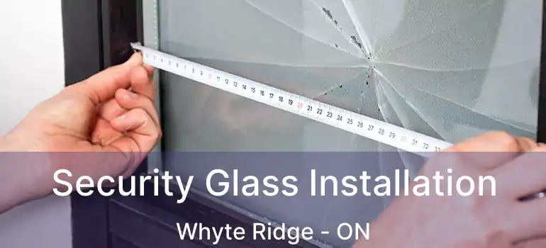  Security Glass Installation Whyte Ridge - ON