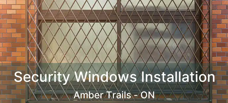  Security Windows Installation Amber Trails - ON