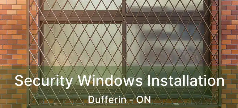  Security Windows Installation Dufferin - ON