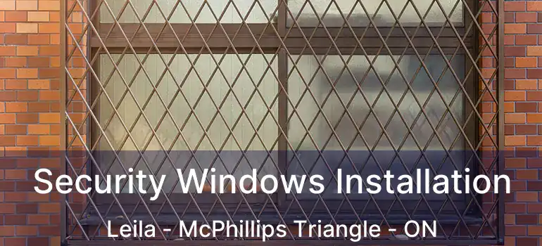  Security Windows Installation Leila - McPhillips Triangle - ON