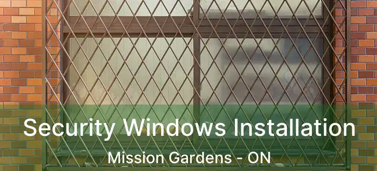  Security Windows Installation Mission Gardens - ON