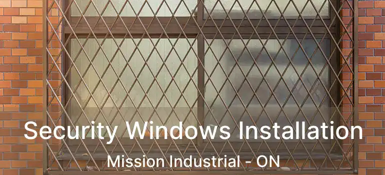  Security Windows Installation Mission Industrial - ON