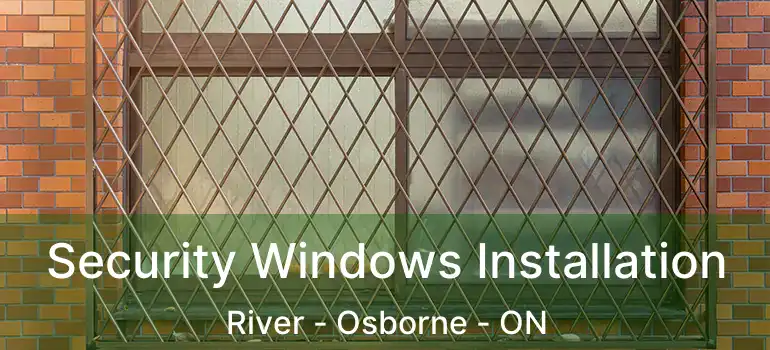  Security Windows Installation River - Osborne - ON